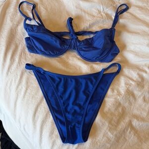 Monday Swimwear cobalt blue bikini set